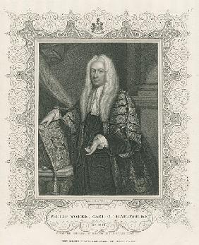Philip Yorke, 1st Earl of Hardwicke, from ''Lodge''s British Portraits''