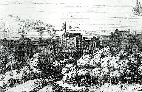 The Swan Theatre on the Bankside as it appeared in 1614