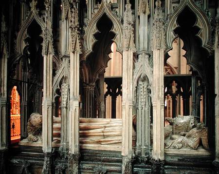 Tomb of Edward II (1284-1327) erected by Edward III od English School