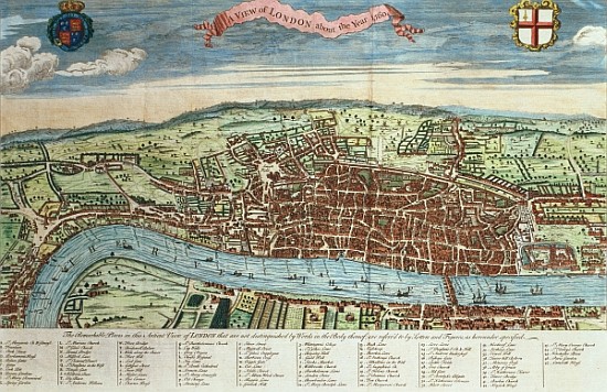 View of London, c.1560 od English School