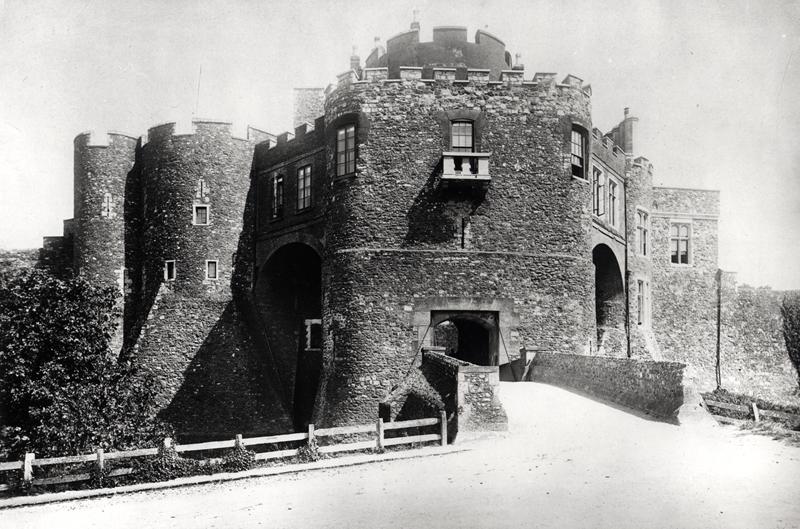 View of the Constable''s Gate, built 1221-27 (b/w photo)  od English School