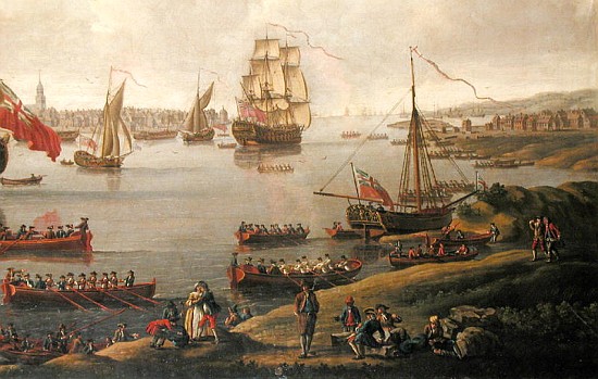 View of the Thames, 1761 (detail of 18935) od English School