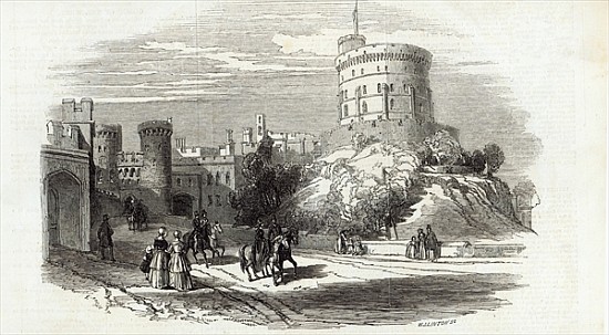 Windsor Castle - the Round Tower, from The Illustrated London News, 26th September 1846 od English School