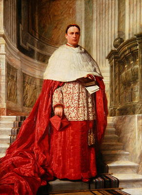 Cardinal Edward Howard (oil on canvas) od English School, (19th century)