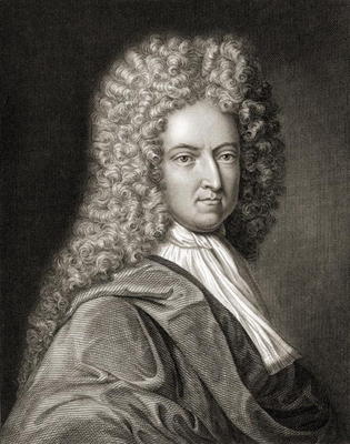 Daniel Defoe (1660-1731) from 'Gallery of Portraits', published in 1833 (engraving) od English School, (19th century)