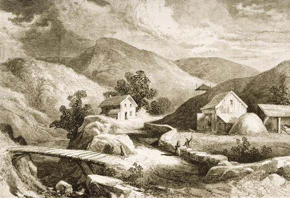 Hills of New England, c.1870, from 'American Pictures', published by The Religious Tract Society, 18 od English School, (19th century)