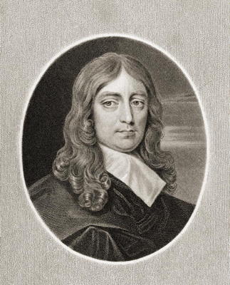 John Milton (1608-74) from 'Gallery of Portraits', published in 1833 (engraving) od English School, (19th century)