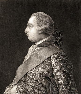 King George III (1738-1820) (engraving) od English School, (19th century)