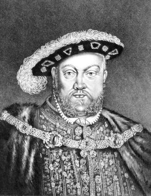 King Henry VIII (c1491-1547) illustration from 'Portraits of Characters Illustrious in British Histo od English School, (19th century)