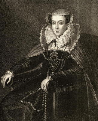 Mary Queen of Scots (1542-87) (engraving) od English School, (19th century)