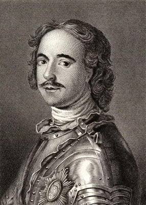 Peter I (1672-1725) Peter the Great, Tsar of Russia (engraving) od English School, (19th century)
