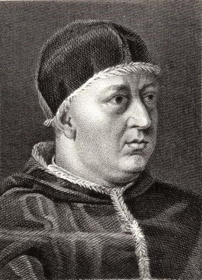 Pope Leo X (1475-1521) (engraving) od English School, (19th century)
