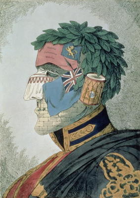 Portrait of a Noble Duke, cartoon of Arthur Wellesley, Duke of Wellington (1769-1852) pub. 1829 (etc od English School, (19th century)
