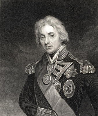 Portrait of Lord Horatio Nelson (1758-1805) (engraving) od English School, (19th century)