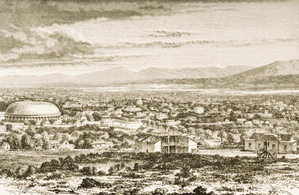 Salt Lake City in c.1870, from 'American Pictures', published by The Religious Tract Society, 1876 ( od English School, (19th century)