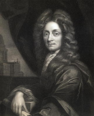 Sir Christopher Wren (1632-1723) from 'Gallery of Portraits', published in 1833 (engraving) od English School, (19th century)