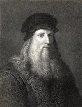 Leonardo da Vinci (1452-1519) engraving)