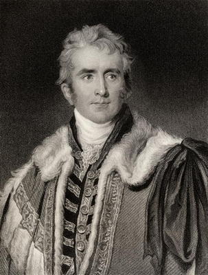 William Pitt Amherst (1773-1857) Earl of Arracan (litho) od English School, (19th century)