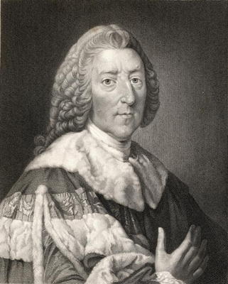William Pitt the Elder (1708-78) 1st Earl of Chatham, from 'Gallery of E Portraits', published in 18 od English School, (19th century)