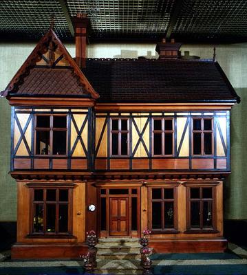 Doll's house purchased and furnished by Queen Mary, made by Ascroits of Liverpool, c.1920 (mixed med od English School, (20th century)