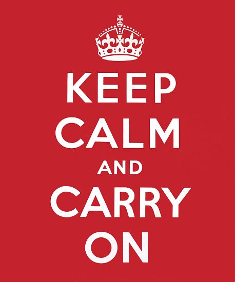 'Keep Calm and Carry On' od English School, (20th century)