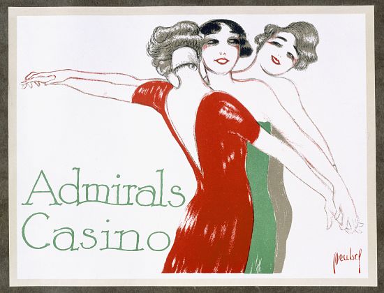 Poster for Admirals Casino od English School, (20th century)