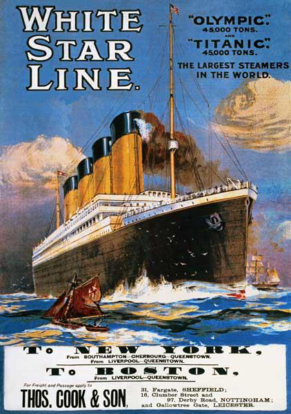 Poster advertising the White Star Line