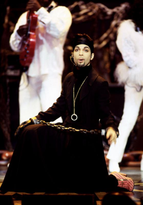 American Singer Prince on stage at the NAACP Image Awards od English Photographer, (20th century)