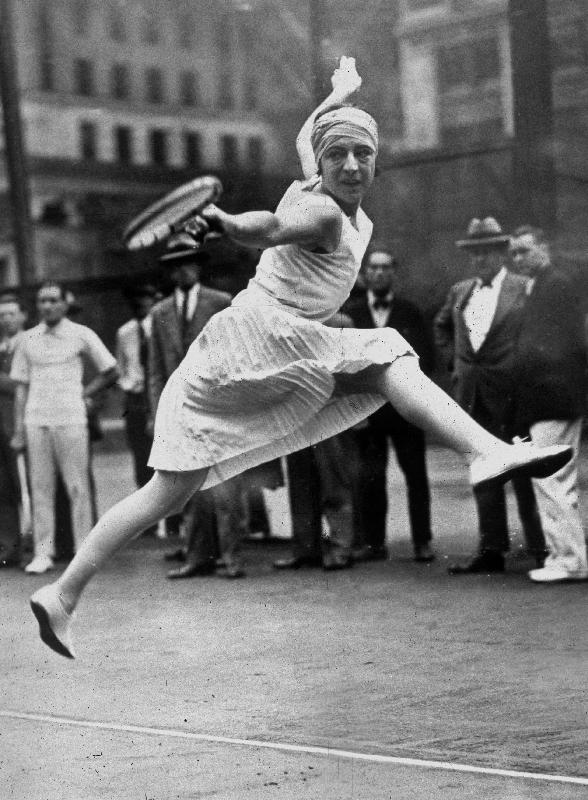 French tenniswoman Suzanne Lenglen here in New York od English Photographer, (20th century)