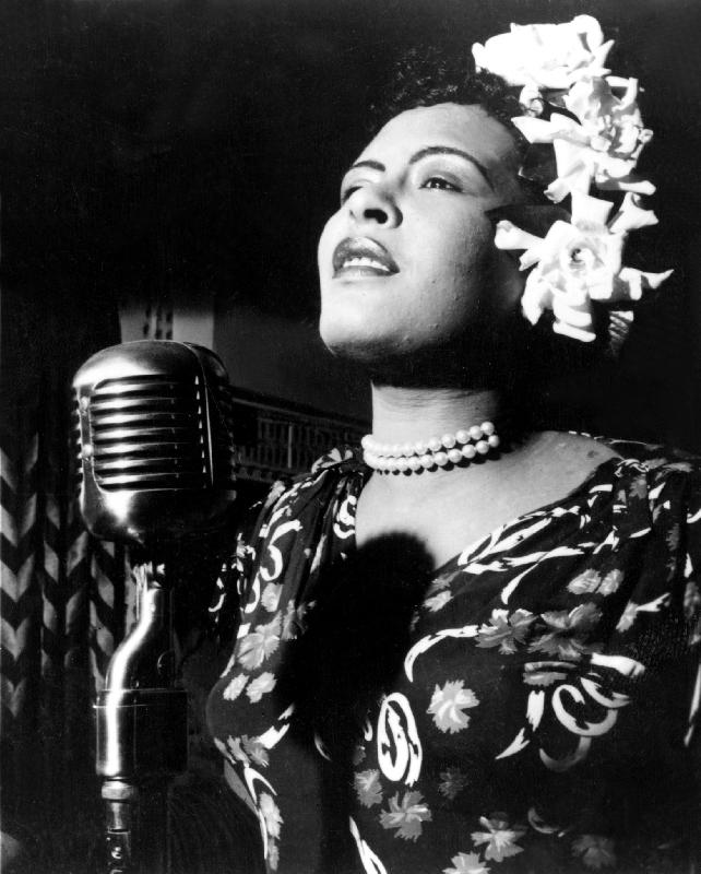 Jazz and blues Singer Billie Holiday od English Photographer, (20th century)