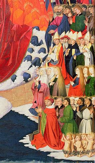 The Coronation of the Virgin, completed 1454 (detail of 57626) od Enguerrand Quarton