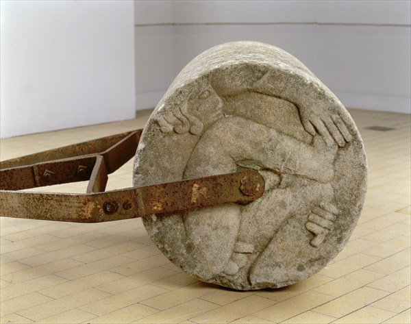 `Adam and Eve'' Garden Roller, 1933 (portland stone and iron)  od Eric Gill