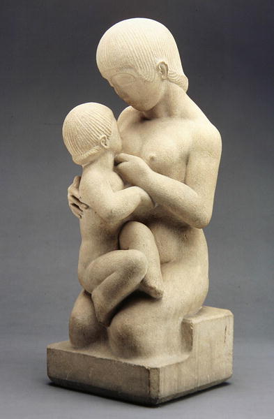 Madonna and Child, 1913 (Bath stone)  od Eric Gill