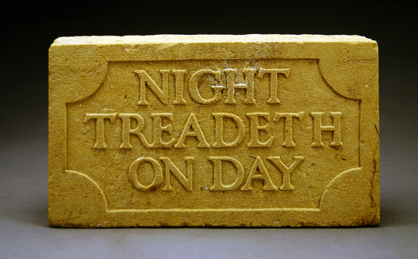 Night Treadeth on Day, 1903 (stone)  od Eric Gill
