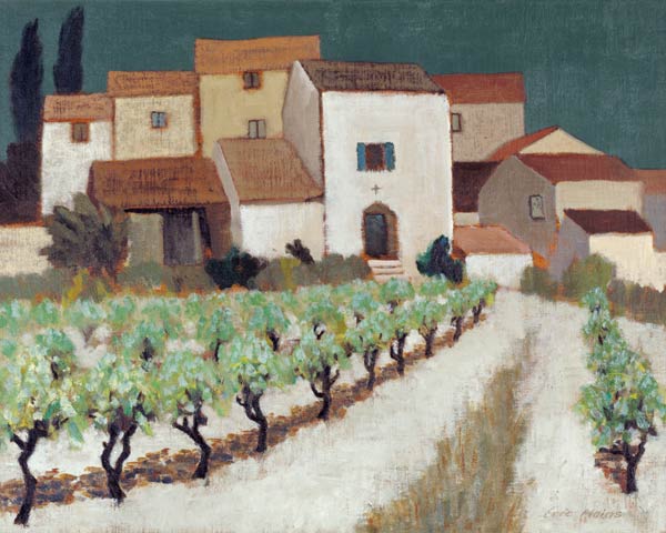Vineyard, Provence (oil on canvas)  od Eric  Hains