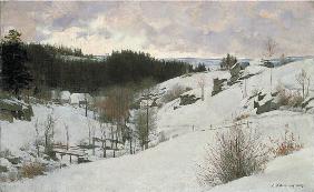 Winter in the Sudeten Mountains