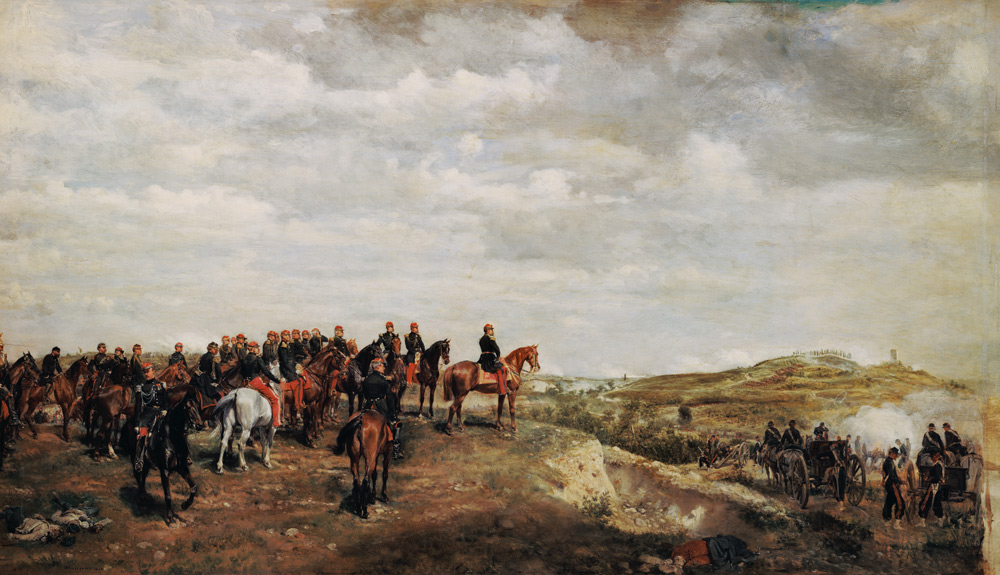 Napoleon III (1808-73) at the Battle of Solferino in 1859 od Ernest Meissonier