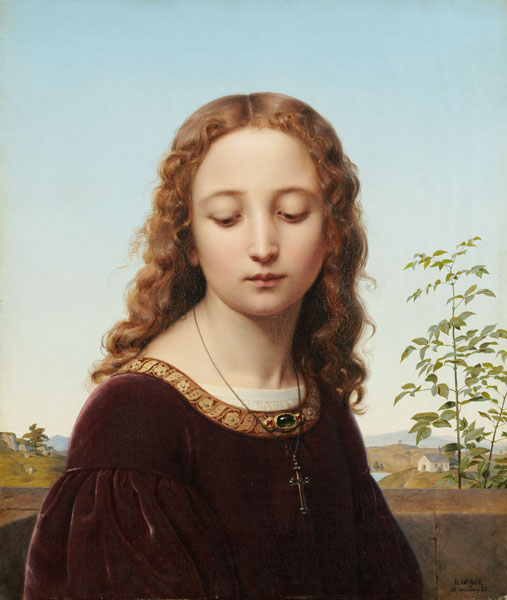 Bildnis eines jungen Mädchens od Ernst Deger