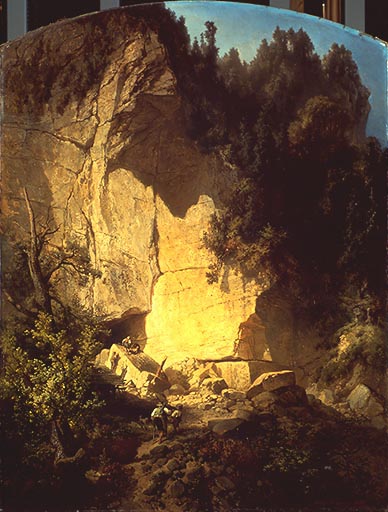 Steinbruch in der Saechsischen Schweiz od Ernst Erwin Oehme