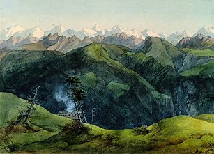 The Rigi od Ernst Ferdinand Oehme
