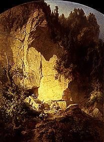 Quarry in Saxon Switzerland. od Ernst Ferdinand Oehme