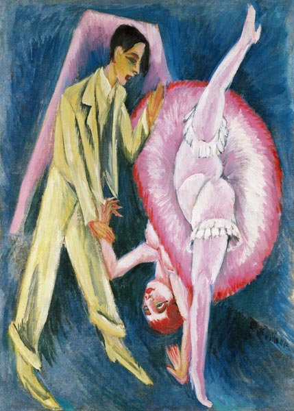 Dance couple od Ernst Ludwig Kirchner