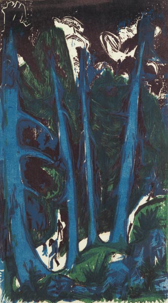Weather fir od Ernst Ludwig Kirchner