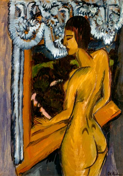 Brown act at the window od Ernst Ludwig Kirchner