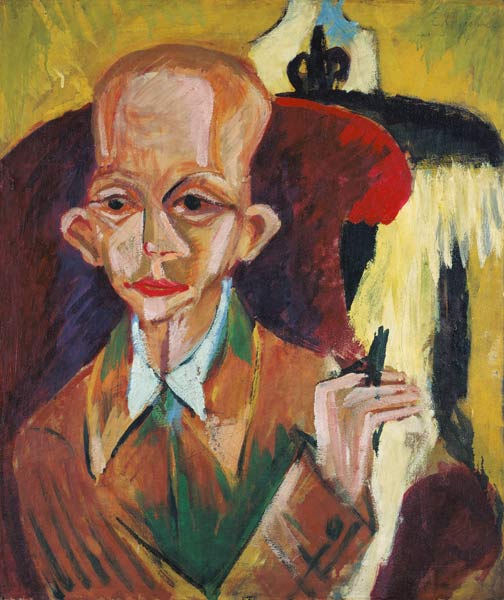 Portrait Oskar gourmet od Ernst Ludwig Kirchner