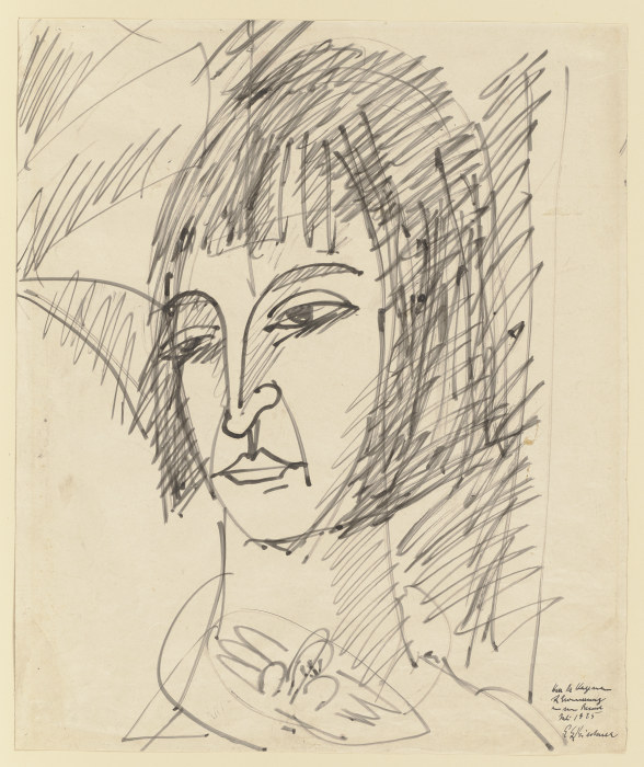 Portrait of Erna od Ernst Ludwig Kirchner