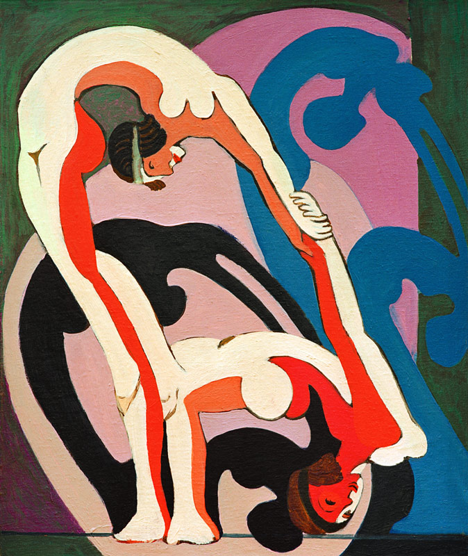 Akrobatenpaar od Ernst Ludwig Kirchner