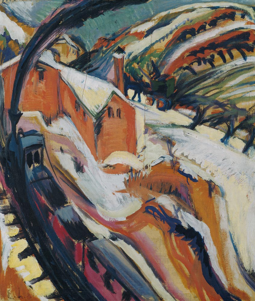 Station of king tannin in the snow od Ernst Ludwig Kirchner