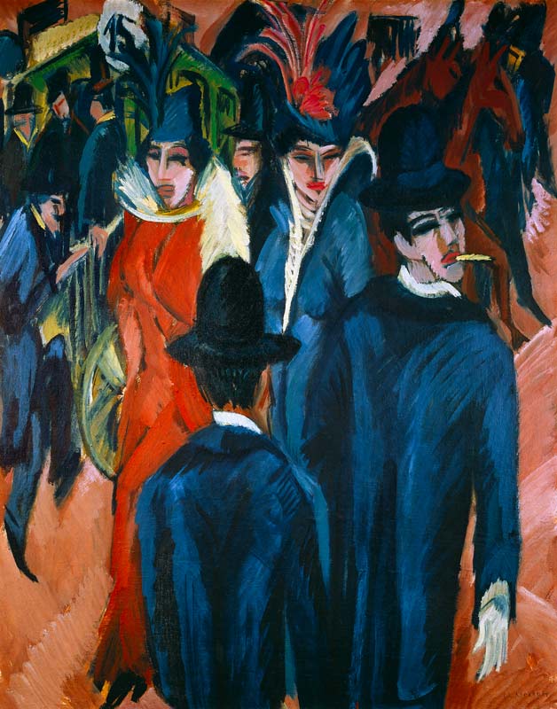 Speak street scene with a Berlin accent od Ernst Ludwig Kirchner