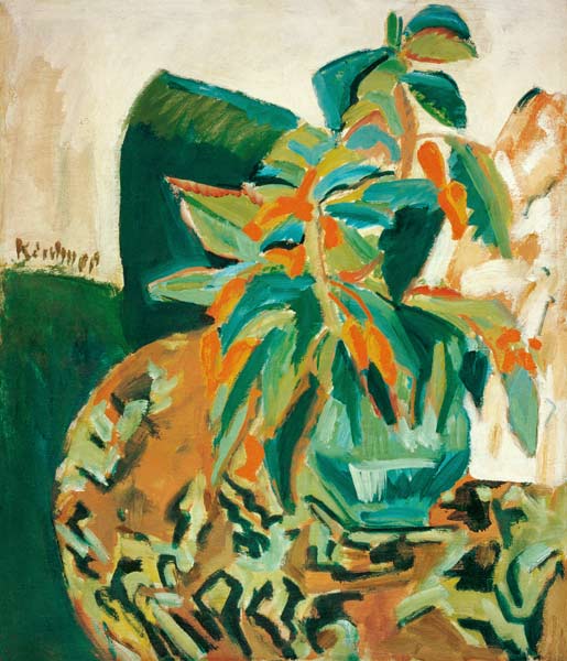 Blossoming plant od Ernst Ludwig Kirchner